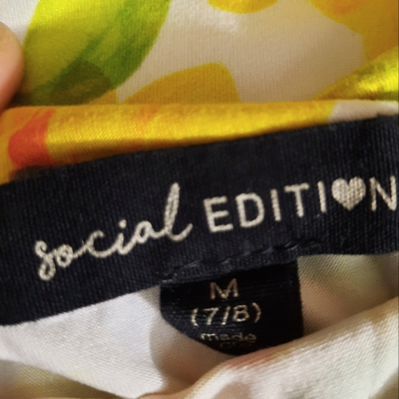 Social Edition / Sunflower White Skirt Sz M 7/8 - Picture 4 of 5